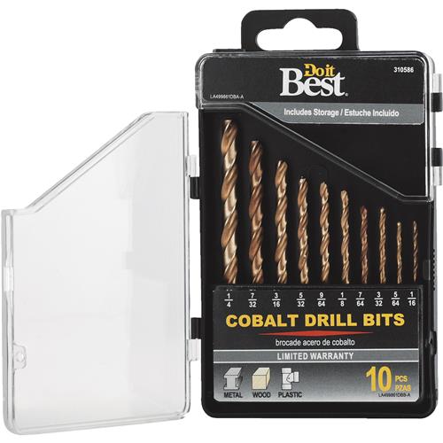 499861DB Do it Best 10-Piece Cobalt Drill Bit Set