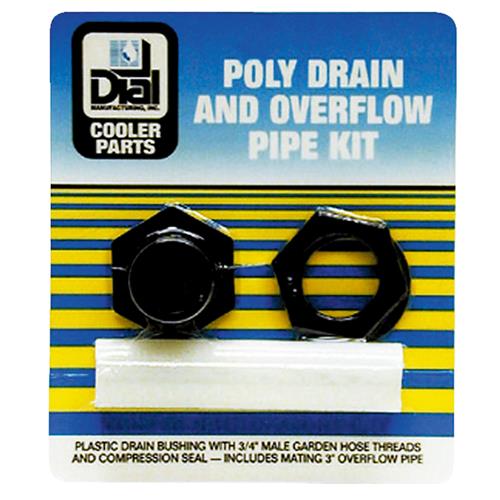 9249 Dial Poly Evaporative Cooler Drain and Overflow