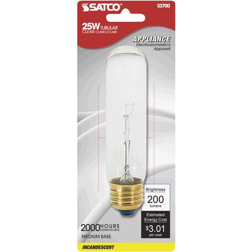 S3700 Satco T10 Incandescent Tubular Appliance Light Bulb
