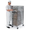Picture of a rolling foodservice rack.