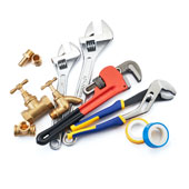 Picture of plumbing supplies.