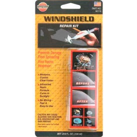 Windshield repair kit image.