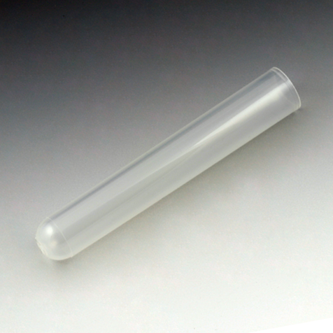Globe Scientific Test Tube, 12 x 75mm (5mL), PP, Conical Bottom, 250/Bag, 8 Bags/Unit Image