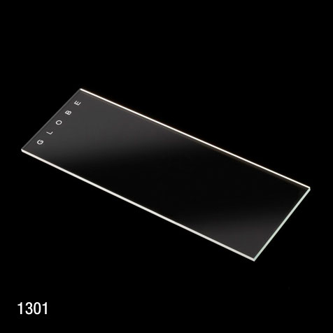 Globe Scientific Microscope Slides, Glass, 25 x 75mm, 45? Beveled Edges, Clipped Corners, Frosted, 1 End, Both Sides, 72/Box, 2 Boxes/Case (1 Gross) Image