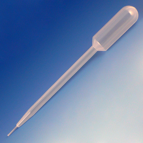 Globe Scientific Transfer Pipet, 8.7mL, Fine Tip, 147mm, STERILE, Individually Wrapped, 100/Bag, 4 Bags/Unit Image
