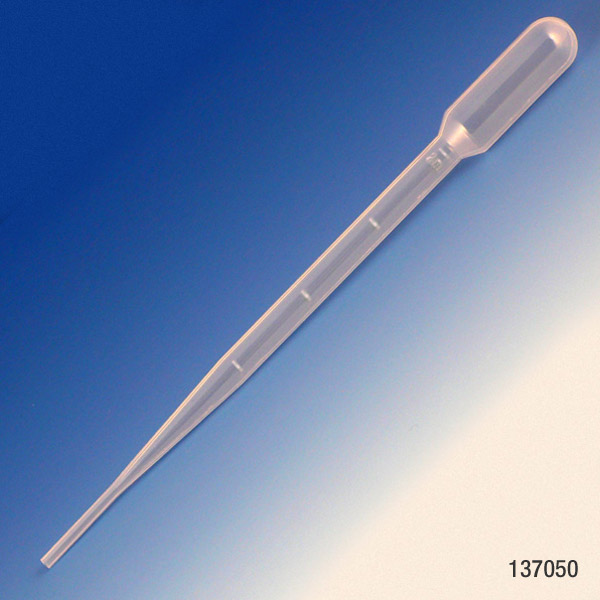 Globe Scientific Transfer Pipet, 5.0mL, Blood Bank, Graduated to 2mL, 155mm, 500/Dispenser Box Image