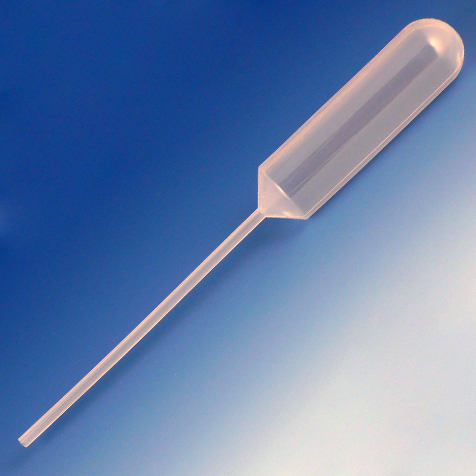 Globe Scientific Transfer Pipet, 15.0mL, Narrow Stem, Large Bulb, 155mm, STERILE, Individually Wrapped Image