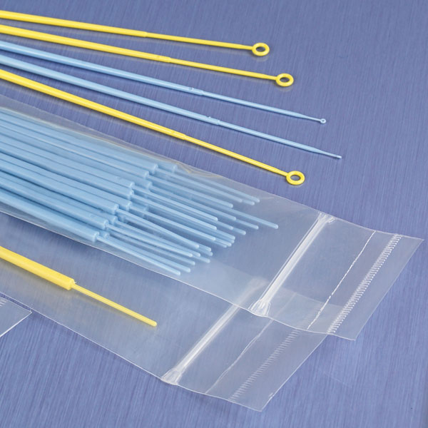 Globe Scientific Inoculation Loop, Flexible, 1uL, Calibration Certificate, STERILE, PS, Blue, Individually Wrapped Image