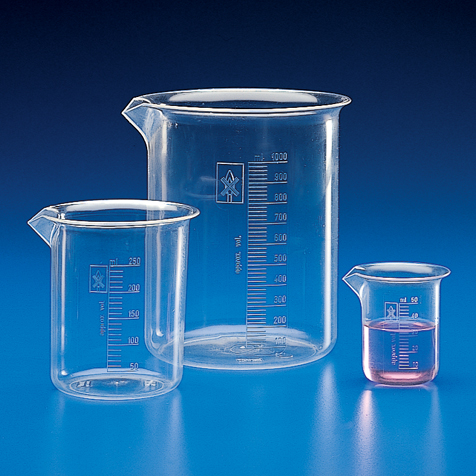 Globe Scientific Beaker, PMP (TPX), Molded Graduations, 50mL Image