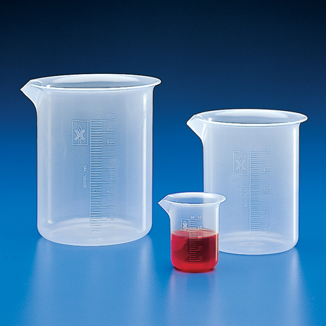 Globe Scientific Beaker, PP, Molded Graduations, 250mL Image