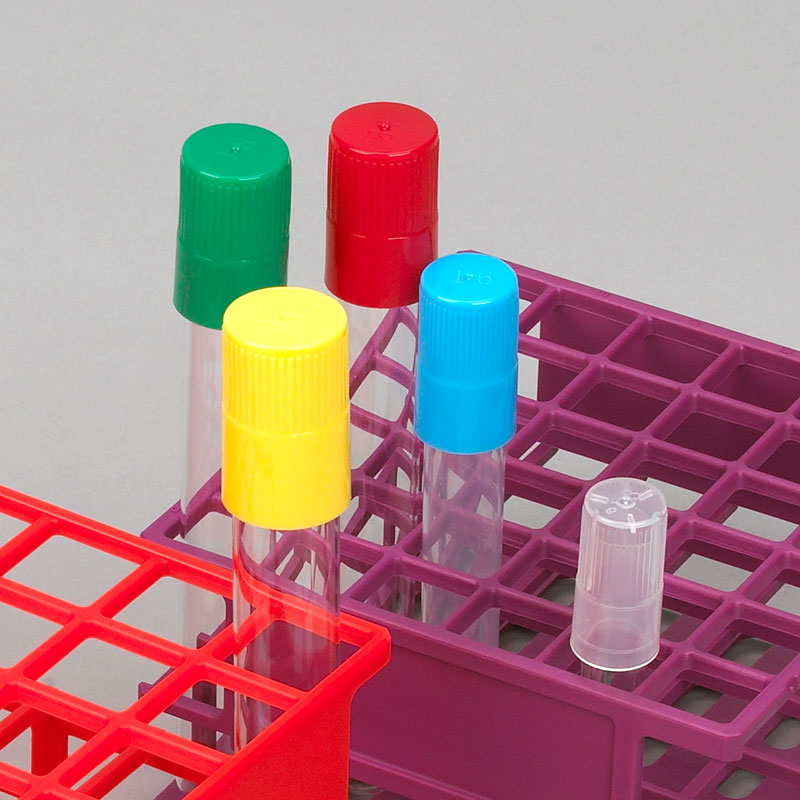 Globe Scientific Diamond Culture Tube Cap for 20mm Glass Culture Tubes, PP, Clear, 100/Bag, 5 Bags/Carton Image