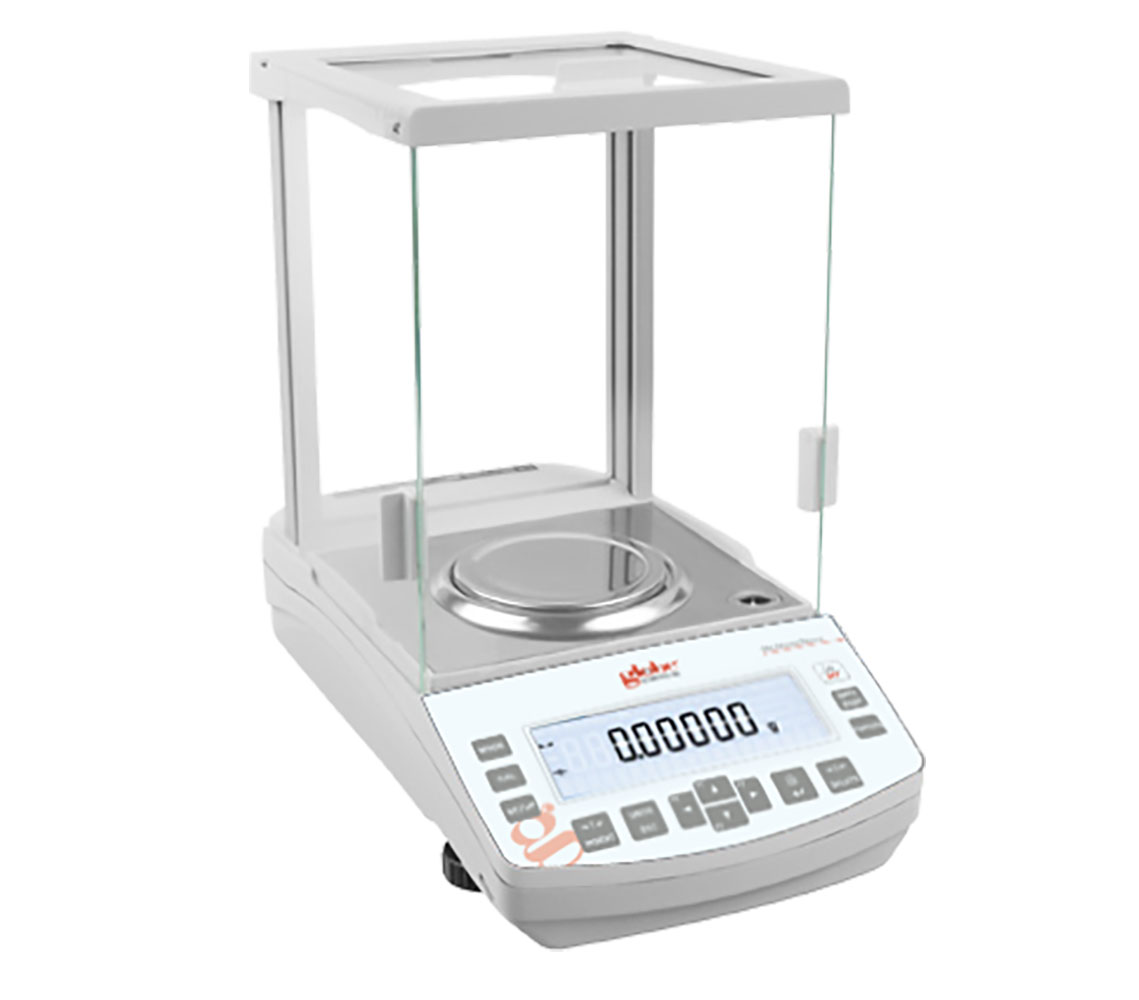 Globe Scientific Balance, Analytical, 220g X 0.1mg, Internal Calibration, 100-240V, 50-60Hz, External Batteries, Includes ISO/IEC 17025:2017 Caibration Certificate Image
