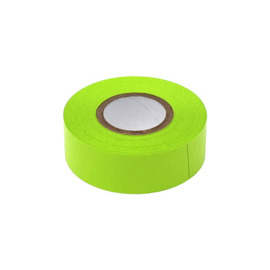 Globe Scientific Labeling Tape, 3/4" x 500" per Roll, 4 Rolls/Box, Chartreuse  Image
