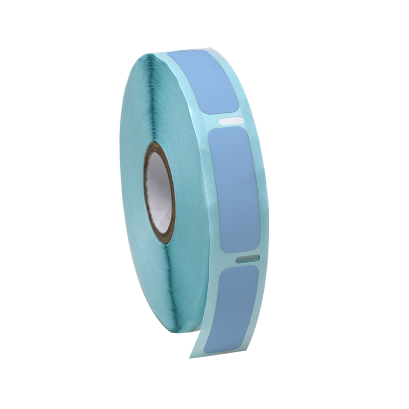 Globe Scientific Label Roll, Cryo, Direct Thermal, 38x13mm, for Cryogenic Vials, Blue Image