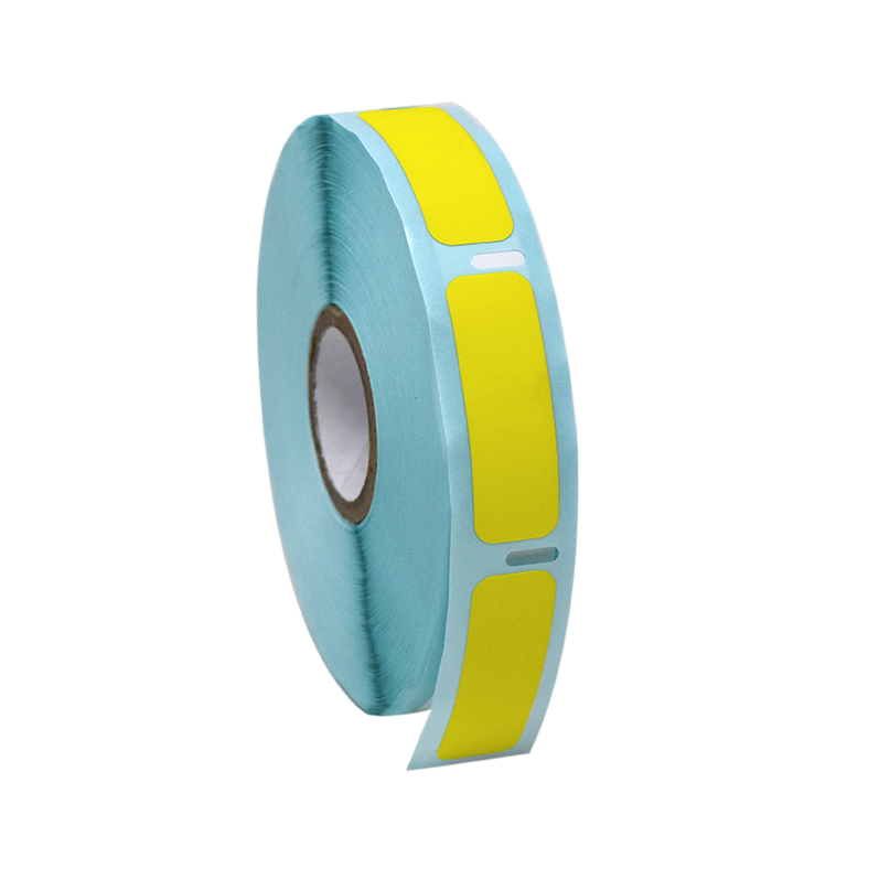 Globe Scientific Label Roll, Cryo, Direct Thermal, 38x13mm, for Cryogenic Vials, Yellow Image