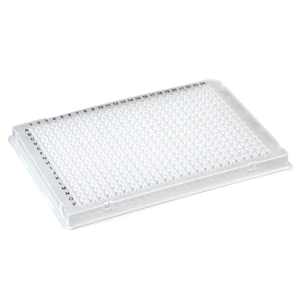 Globe Scientific 384-Well PCR Plate, A24 Single Notch design (ABI-Style), White Image