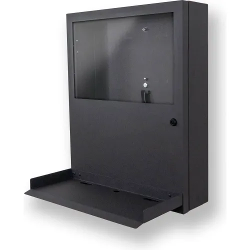PC Defender PC Enclosures PC Defender Computer & Monitor Enclosure 24"W x 6-1/2"D x 30"H Black 30h, monitor, 24w, 6-1/2d, enclosures, enclosure, defender, black, computer, PC Defender