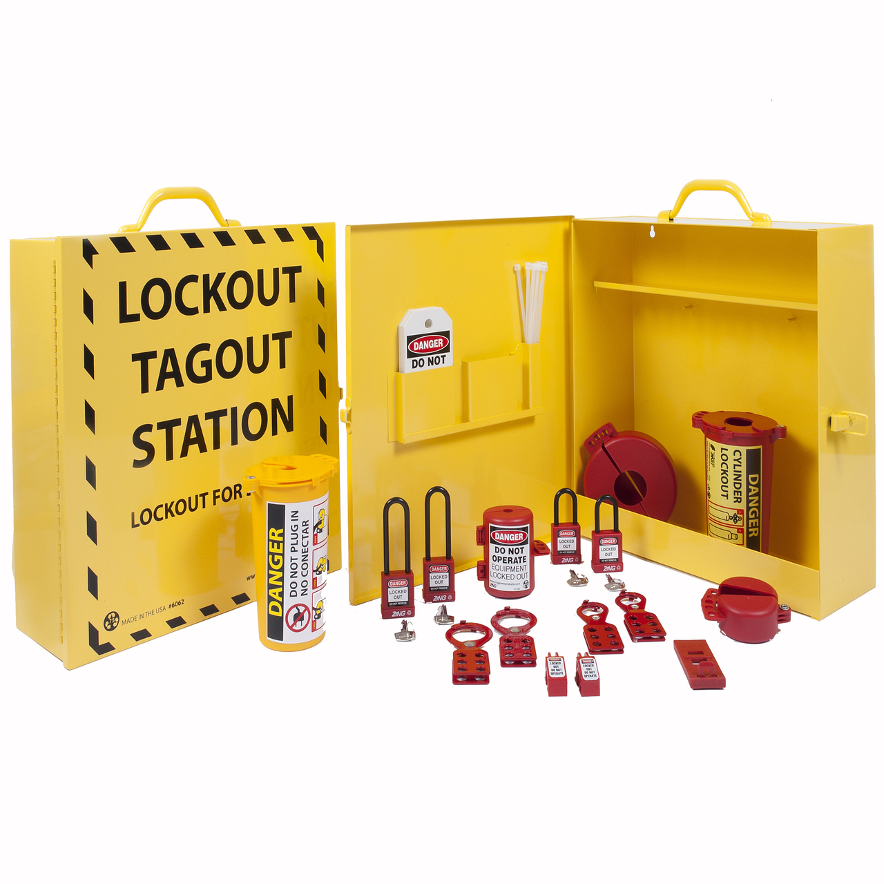 ZING RecycLockout Lockout Cabinet - Stocked