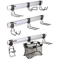 Picture of a garage hanger hook system.