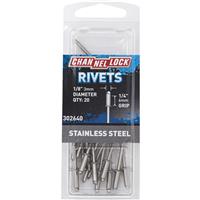 Image of a package of rivets .