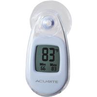 Picture of a suction cup window thermometer.