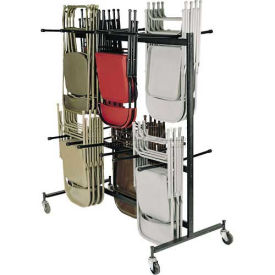Image of a chair cart with chairs on it.