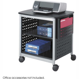 Image of a rolling computer printer table with supply storage below.