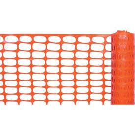 Image of a roll of orange safety fencing.