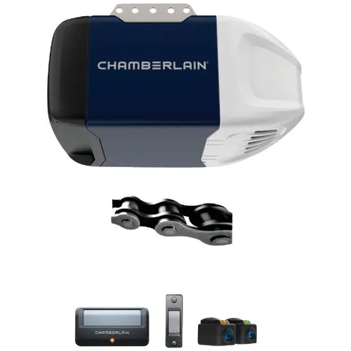 C2102 Chamberlain C2102 1/2 HP Durable Chain Drive Garage Door Opener With MED Lifting Power C2102, chain, drive, opener