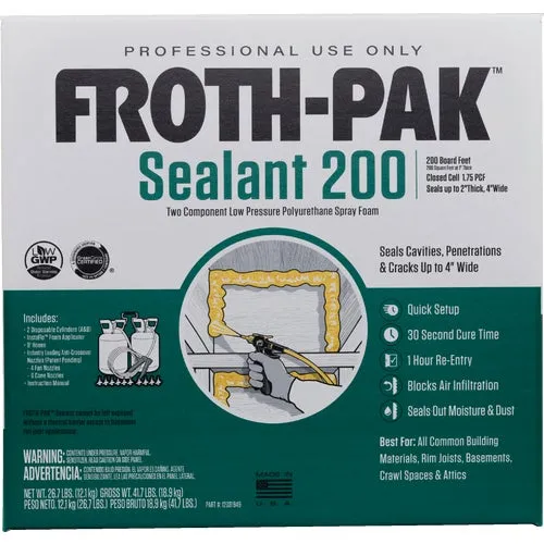 12031949 Froth-Pak 200 2-Component Polyurethane Foam Sealant Kit