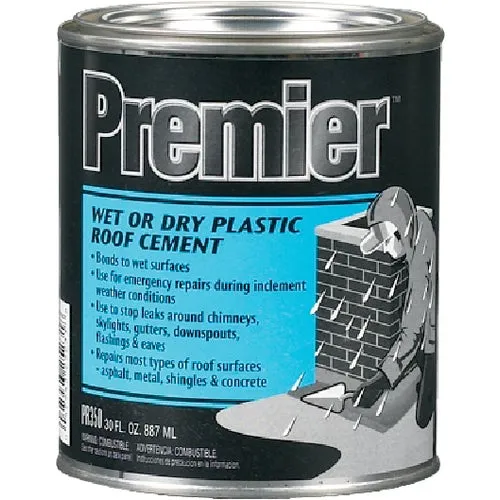 PR350030 Premier 350 Wet or Dry Plastic Roof Cement