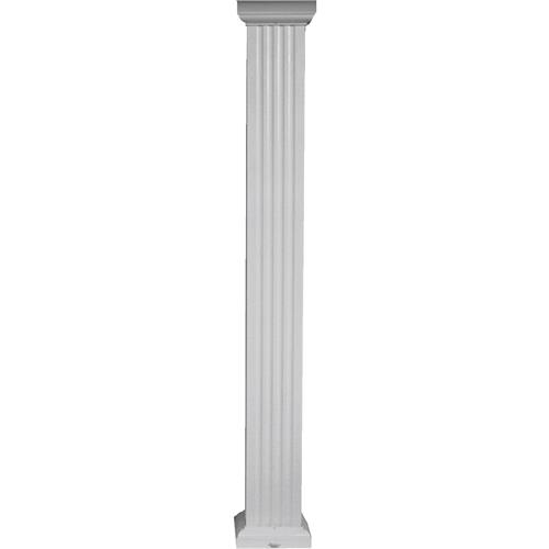 SQ0808WHT Crown Column Square Fluted Aluminum Column aluminum column