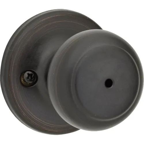 300CV 11P CP Kwikset Cove Bed & Bath Knob