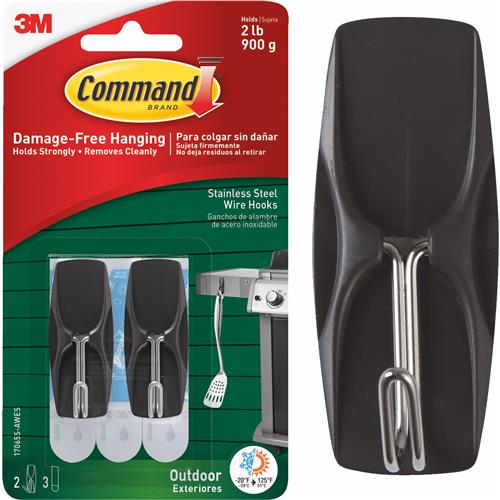 17065S-AWES 3M Command Outdoor Stainless Steel Wire Hook