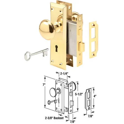E 2293 Defender Security Bit Key Mortise Lockset