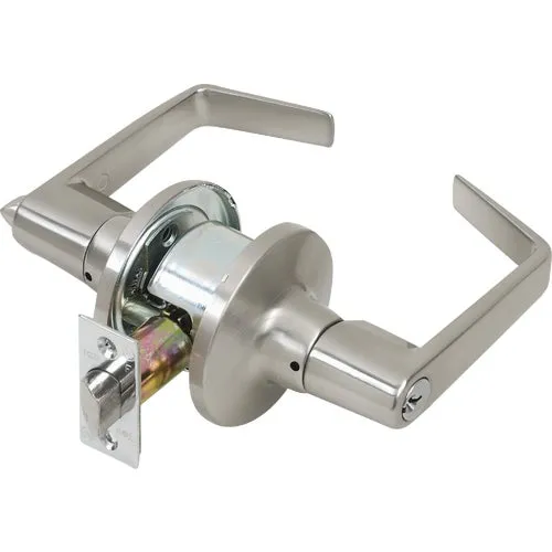 CL100201 Tell Light-Duty Satin Chrome Commercial Entry Lever