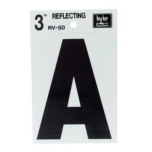 RV-50L Hy-Ko 3 In. Reflective Letters