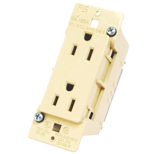 E-120C United States Hardware Mobile Home Duplex Outlet
