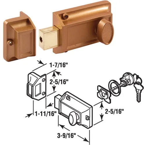 U 9956 Defender Security Night Lock With Locking Cylinder