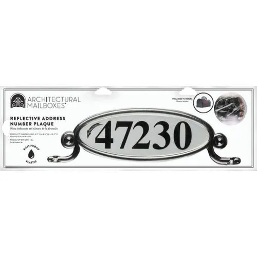MBPLAQ0B Gibraltar Mailbox Reflective Address Plaque
