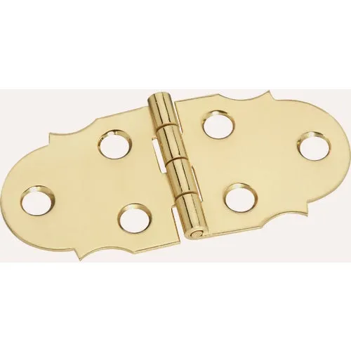N211805 National Polished Brass Decorative Hinge