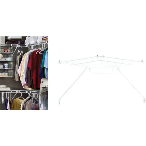 2106600 ClosetMaid Shelf & Rod Wire Closet Corner Shelf Kit