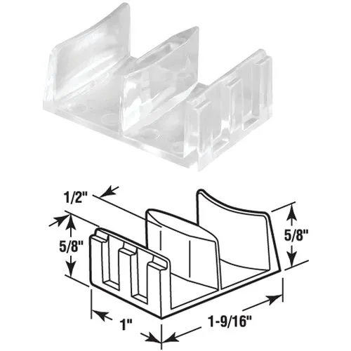 M 6058 Prime-Line Shower Door Bottom Guide