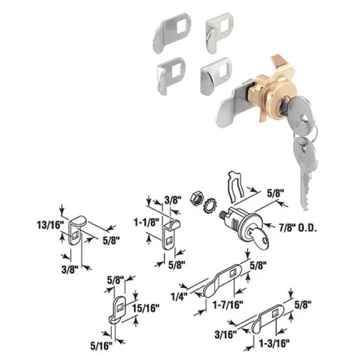 S 4634 Prime-Line Spring Clip Design Mailbox Lock