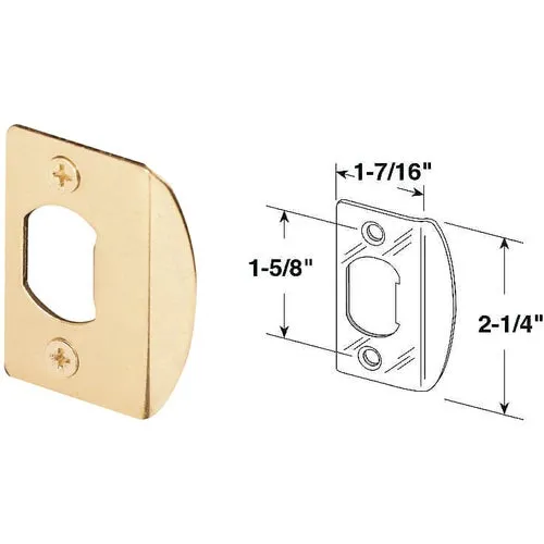 E 2232 DEFENDER SECURITY 1-3/4 In. X 2-1/4 In. Lip Strike
