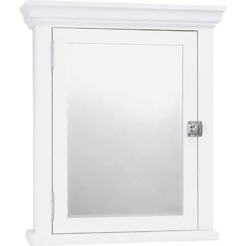 MC10WW Zenith Crown Pediment Medicine Cabinet in White