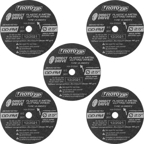 DD-PM5 Rotozip Plastic and Metal Cutting Wheel