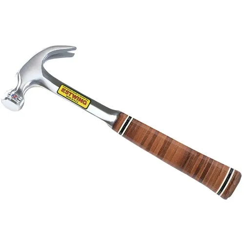 E16C Estwing Leather-Covered Steel Handle Claw Hammer
