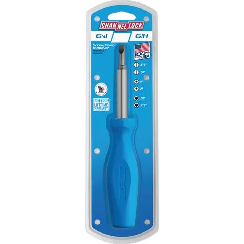 61A Channellock 6-in-1 Professional Multi-Bit Screwdriver