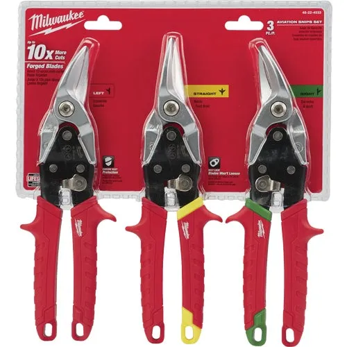 48-22-4533 Milwaukee 3-Piece Aviation Snip Set